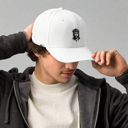 Jesus with crown thorns adidas performance cap