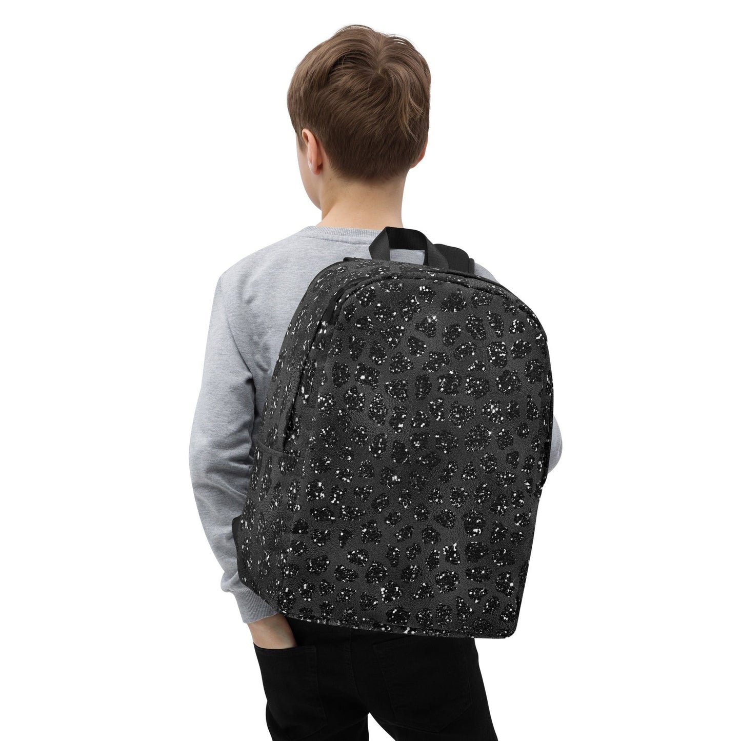 Black Glitter Backpack