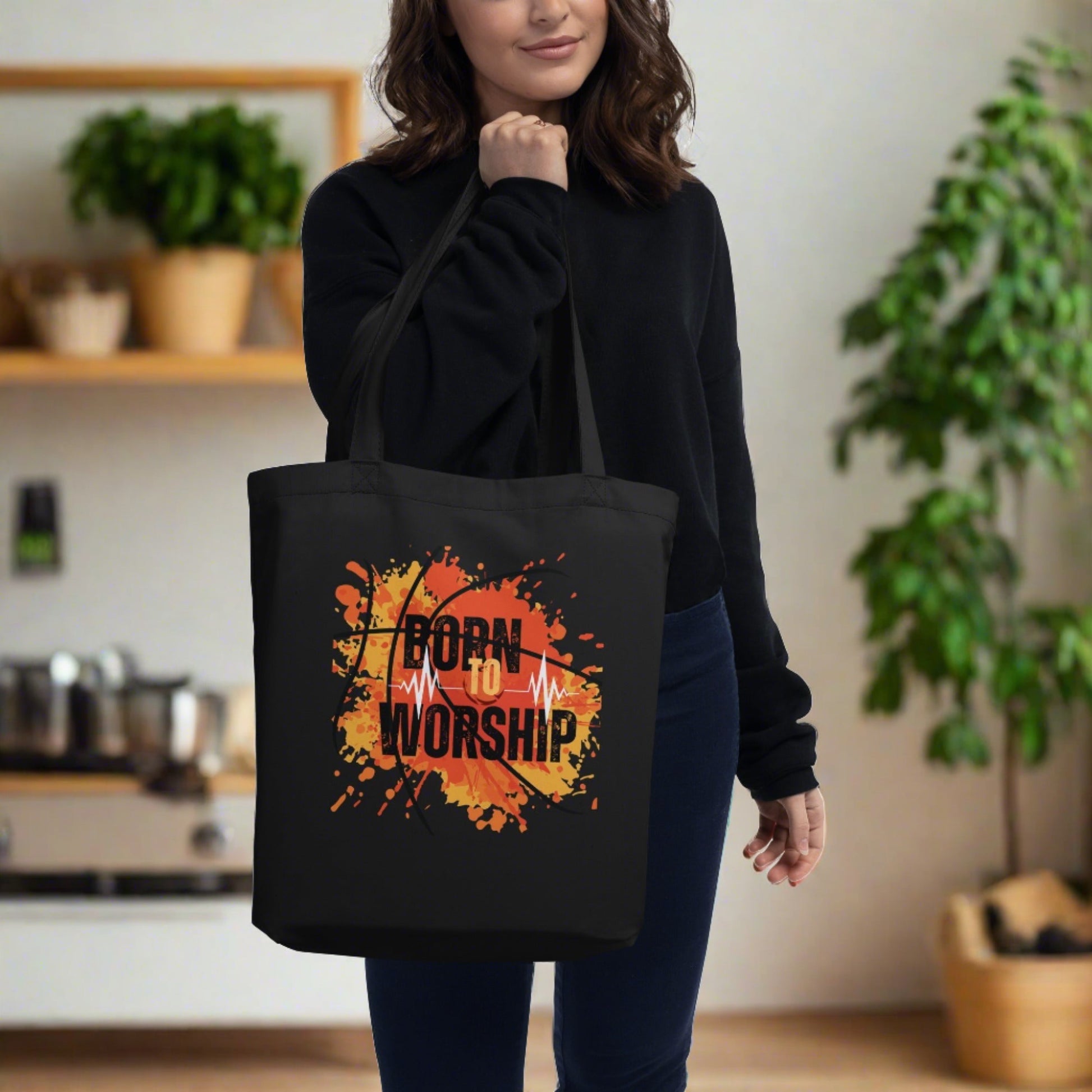 Born to Worship Eco Tote Bag