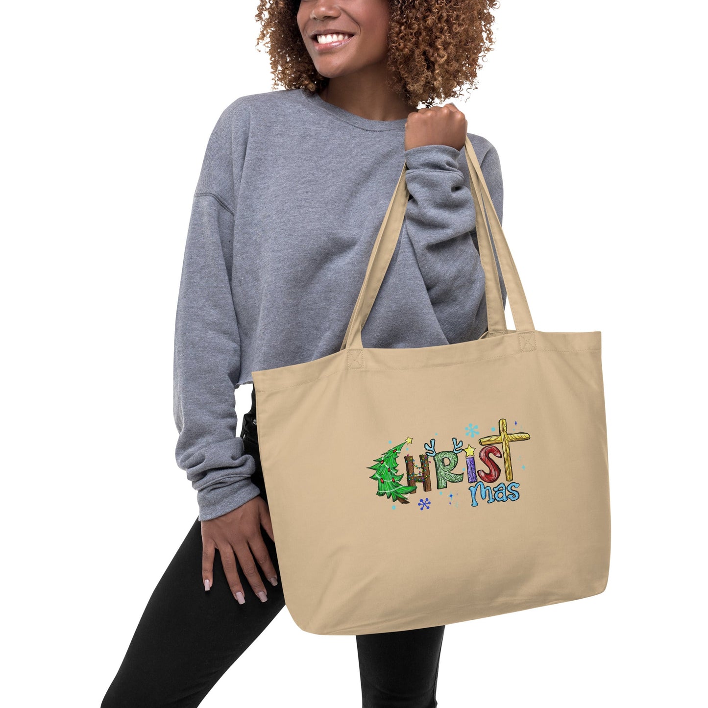 Christmas Large organic tote bag