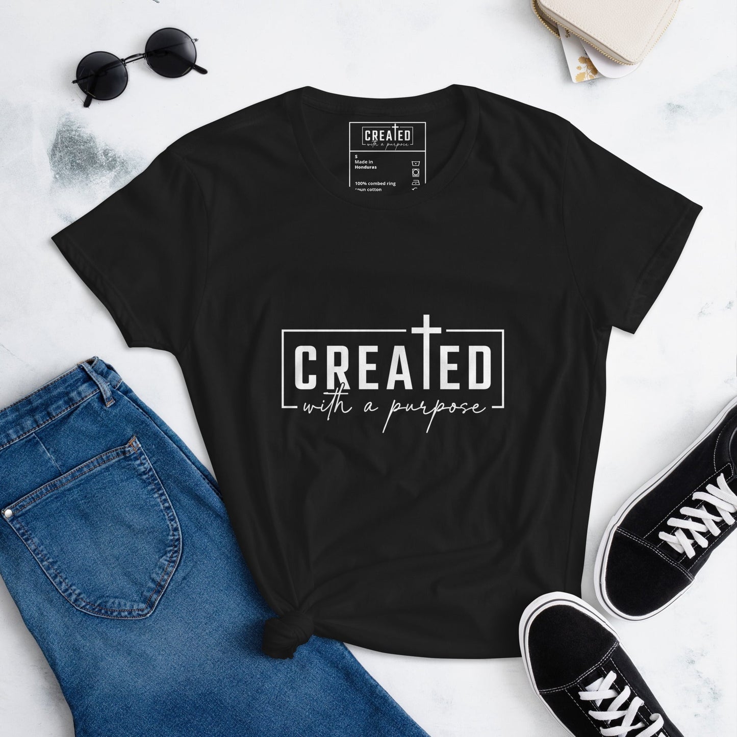 Created with a Purpose Women's short sleeve t-shirt