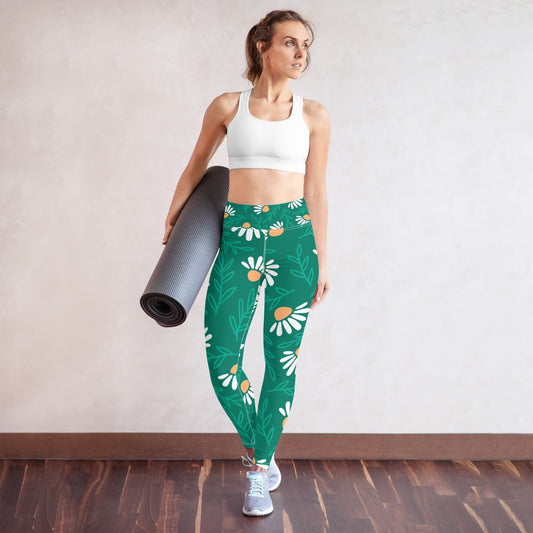 Floral yoga leggings