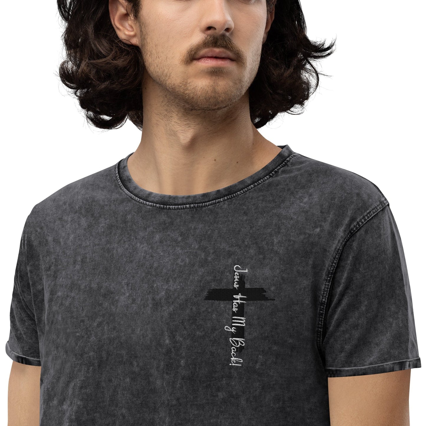Jesus Has My Back Denim T-Shirt