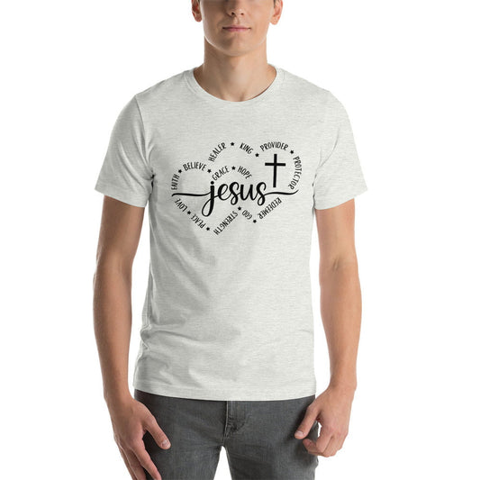 Jesus in Heart Word T-shirt