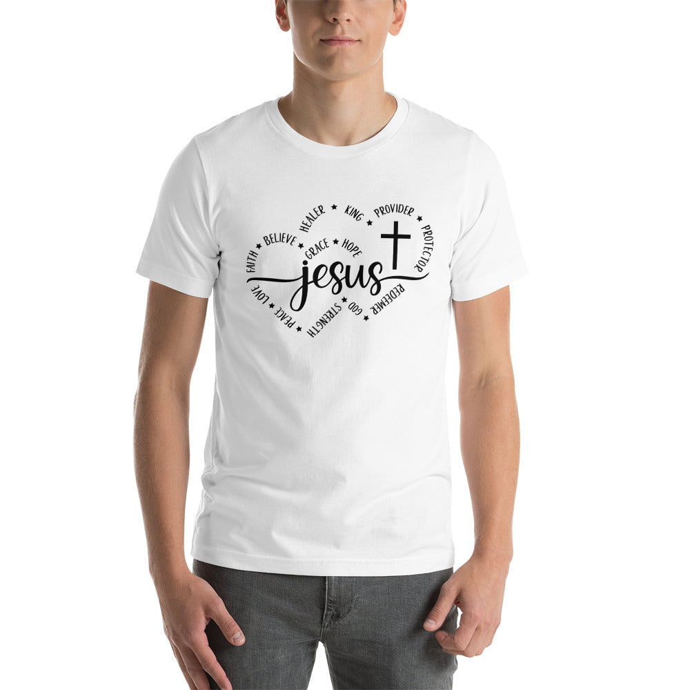 Jesus in Heart Word T-shirt