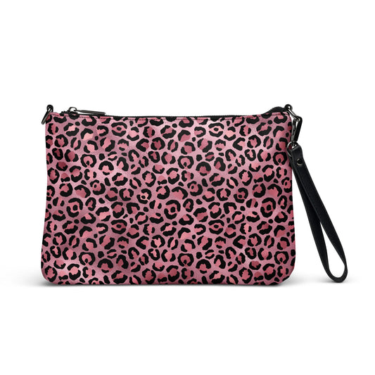 Pink and gold leopard Crossbody bag