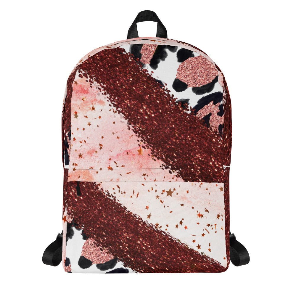 Pink Glitters Leopard Backpack