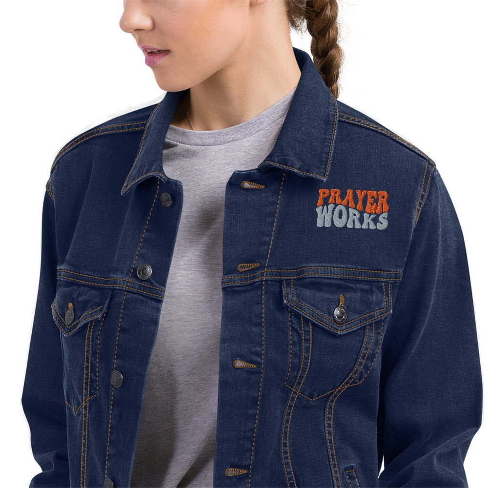 Prayer work denim jacket
