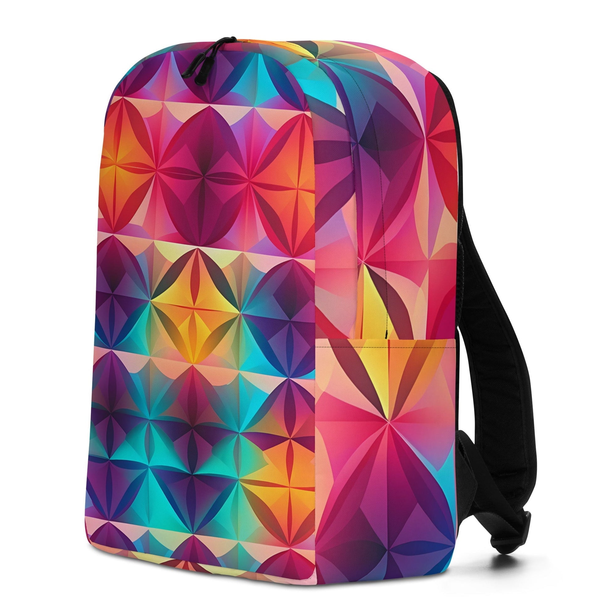 Rainbow-Gradient Minimalist Backpack