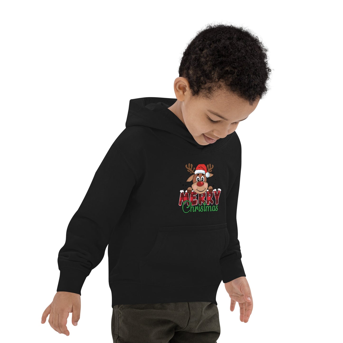 Reindeer Merry Christmas Kids Hoodie