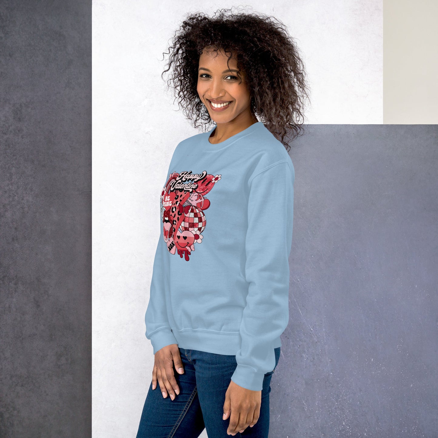 Retro Happy Valentine Mix Sweatshirt